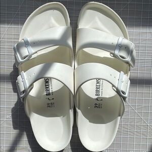 Birkenstock Arizona EVA White Sandals, 39